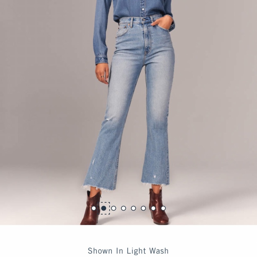 Abercrombie kick flare jeans